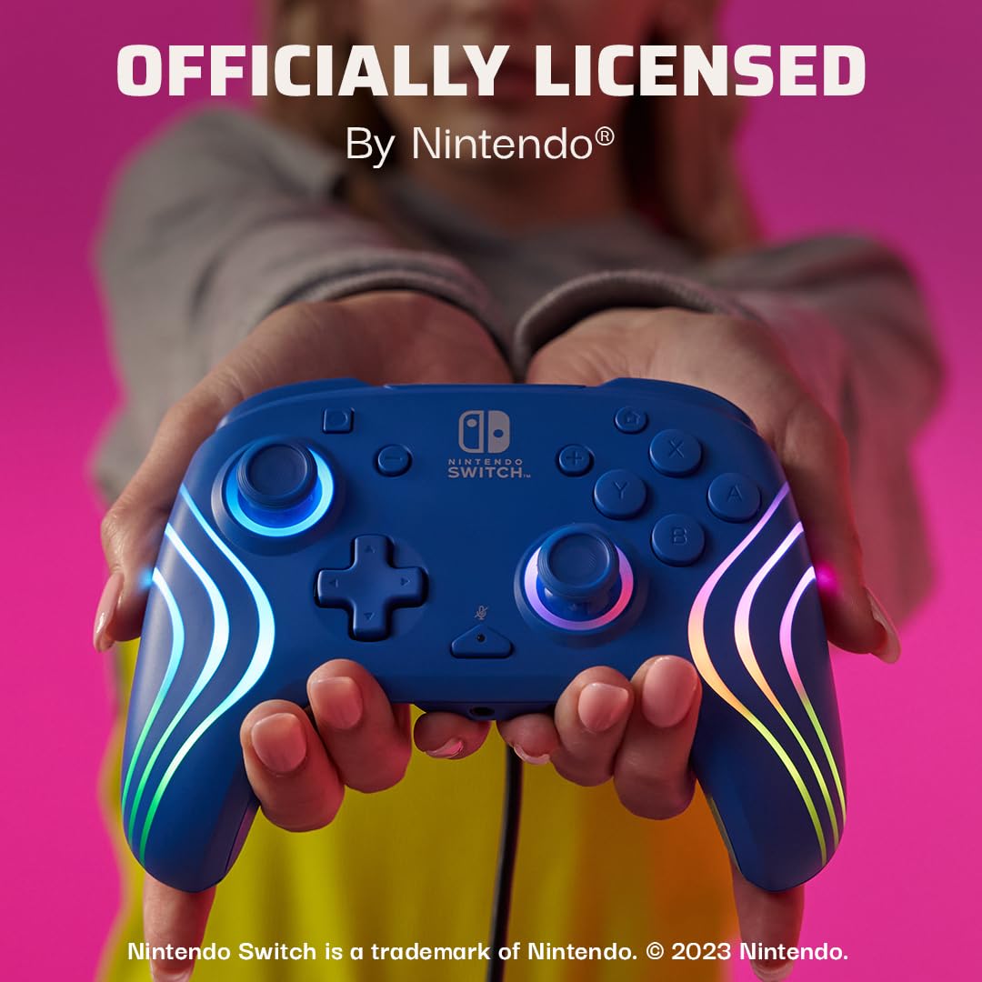 Mando Nintendo Switch Official - Afterglow Wave Blue Mando Nintendo Switch Official - Afterglow Wave Blue